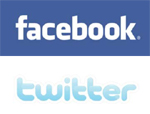 Facebook and Twitter