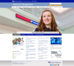 Links to School of Management website.
